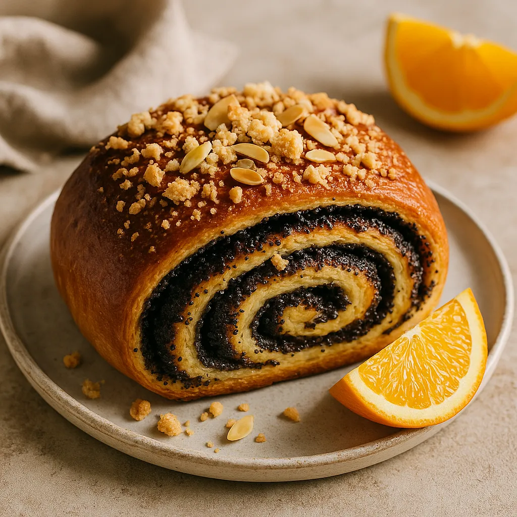 Recipe for: Poppy Seed and Orange Roll with Almond Crumble (Sweet Blog version) - photo 1