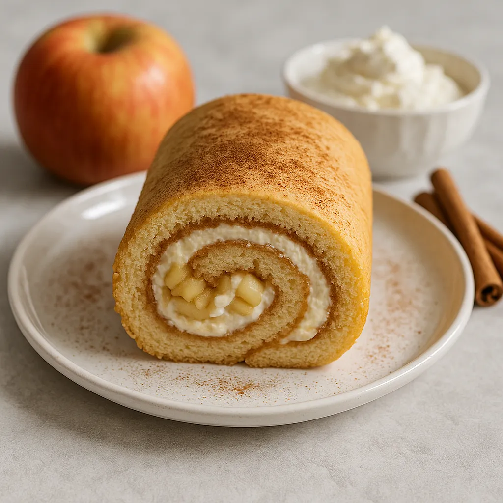 Przepis na: Rolada jabłkowo-mascarpone z cynamonową nutą (wersja Słodki Blog) - zdjęcie 1