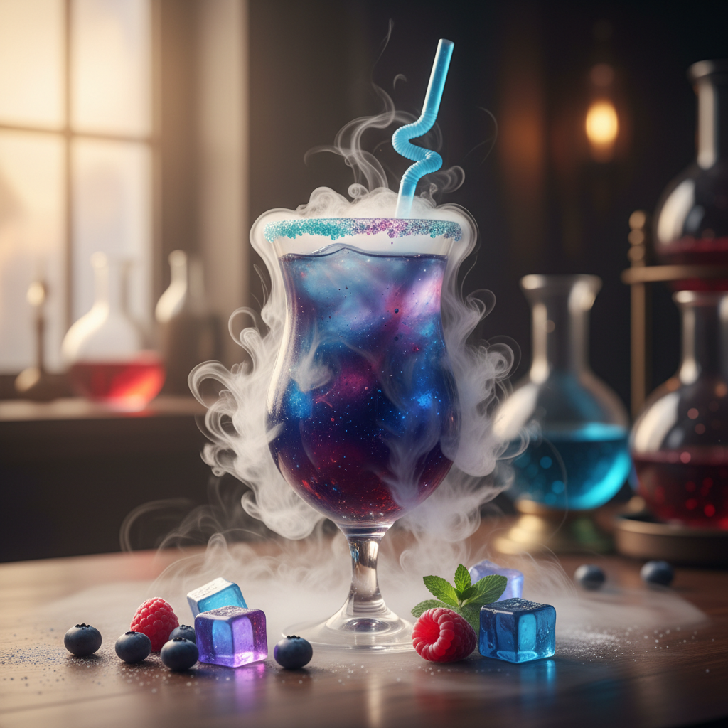 Galactic Nebula - Non-Alcoholic Drink with Dry Ice - photo 1