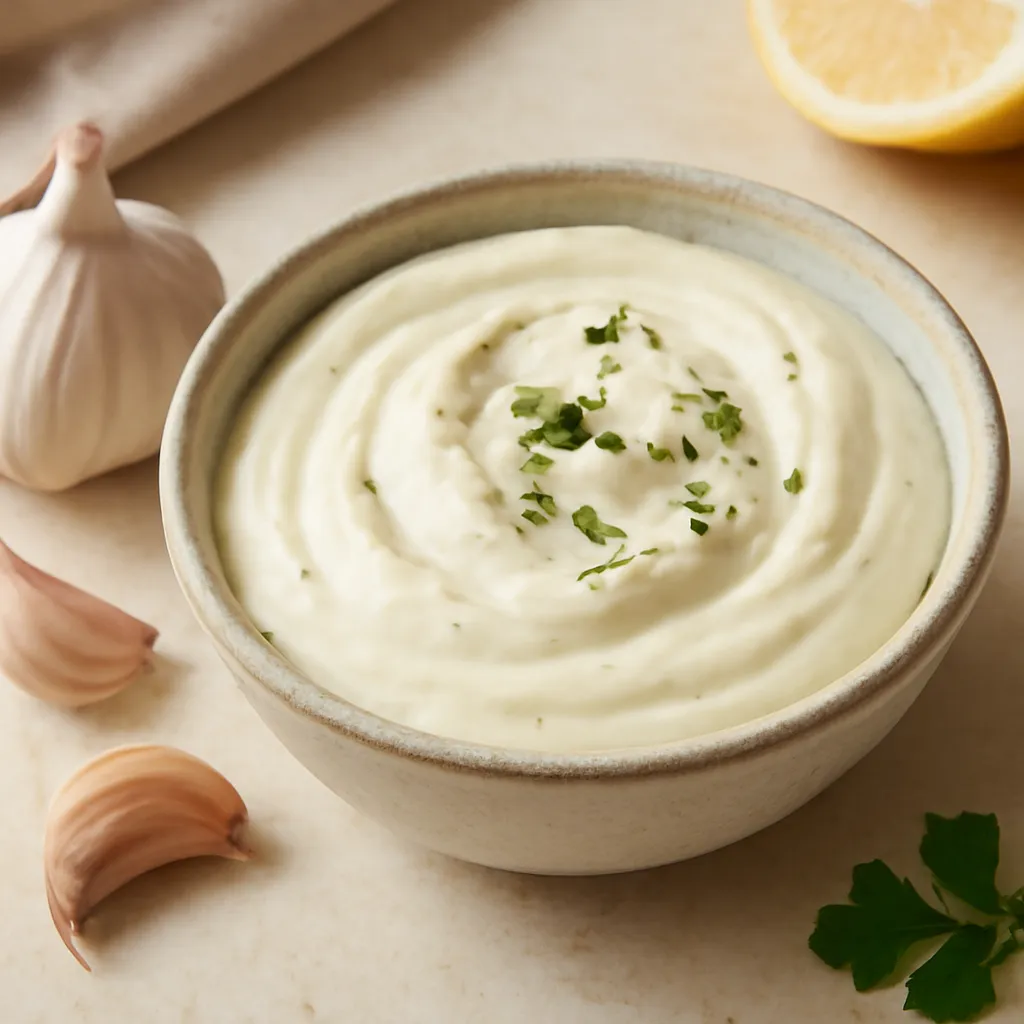 Recipe for: Creamy garlic sauce (homemade) - photo 1