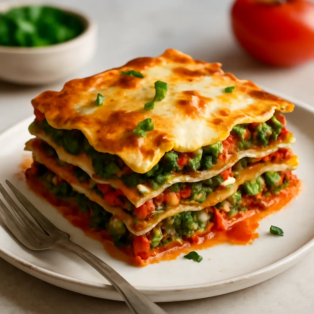 Przepis na: Wegetariańska lasagna - zdjęcie 1