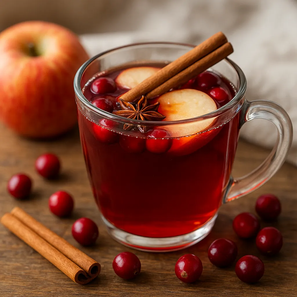 Spiced Apple-Cranberry Mulled Wine - photo 1