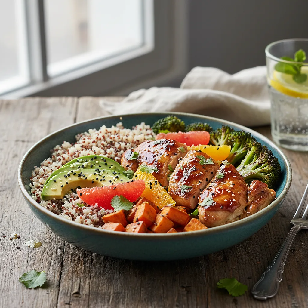 Energizing Power Bowl with Quinoa and Citrus Chicken - photo 1