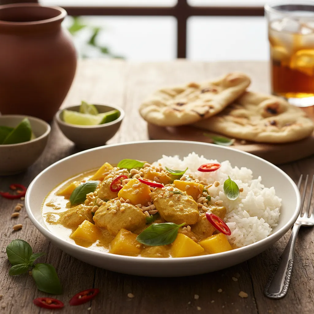 Tajskie Złote Curry z Mango i Kurczakiem - zdjęcie 1