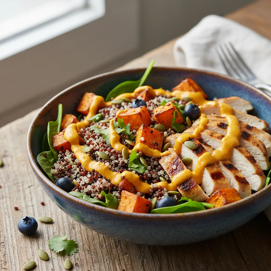 Energetyczne Miseczki Mocy z Komosą, Batatem i Kurczakiem - zdjęcie 1