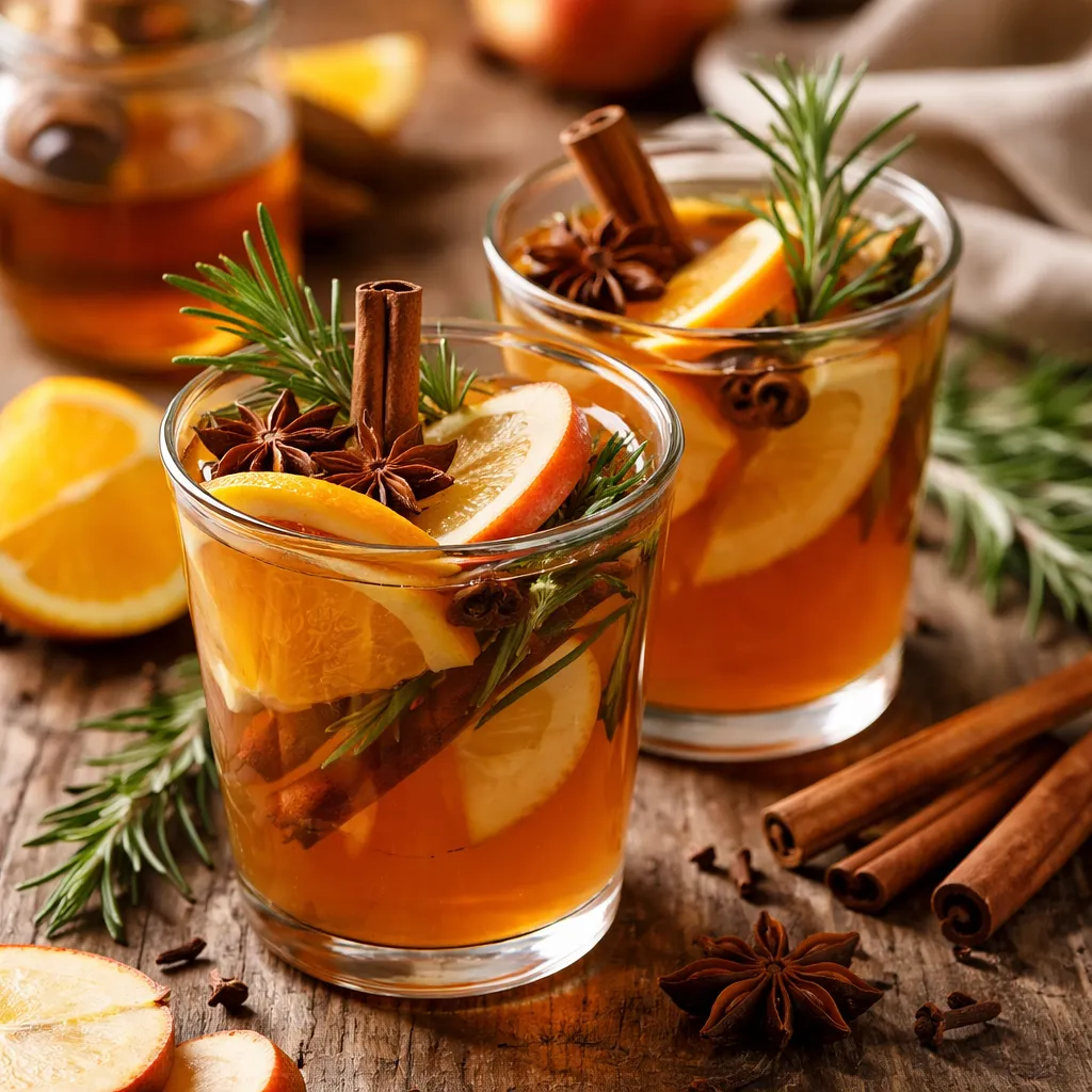 Recipe for: Spiced Apple Mulled Wine with Rosemary and Orange - photo 1