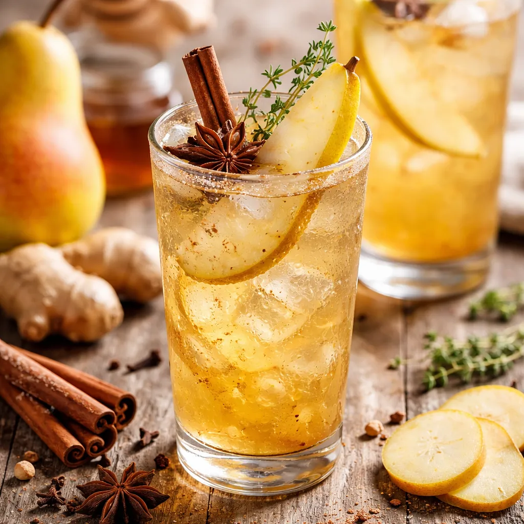 Spiced Pear Mulled Wine with Ginger - photo 1