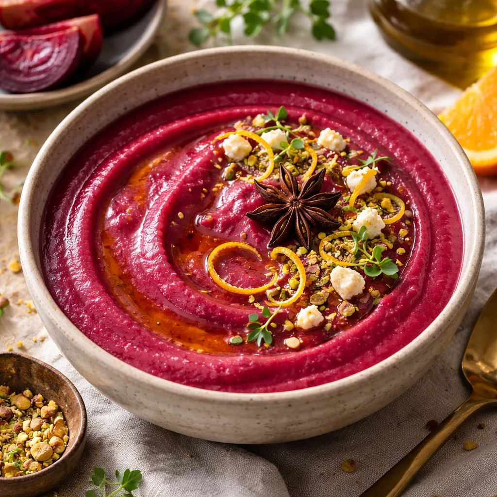 Velvety roasted beetroot cream with a hint of orange and anise - photo 1