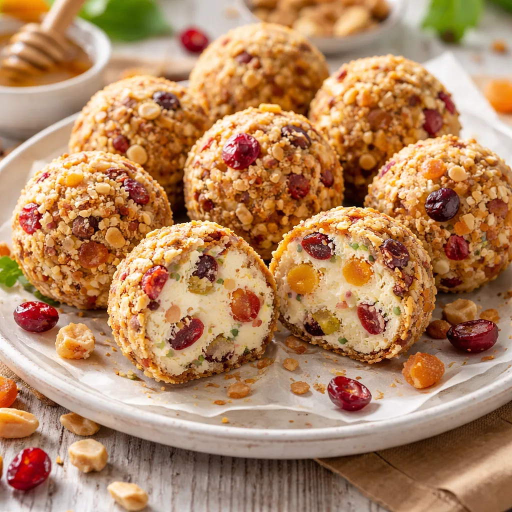 Cheesecake balls with dried fruits - photo 1
