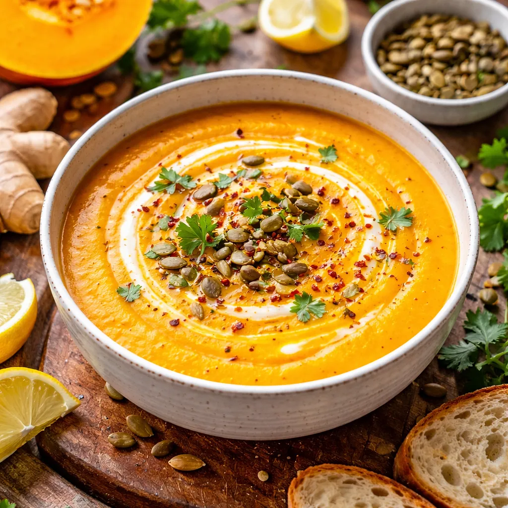 Pumpkin Cream Soup with Ginger - photo 1