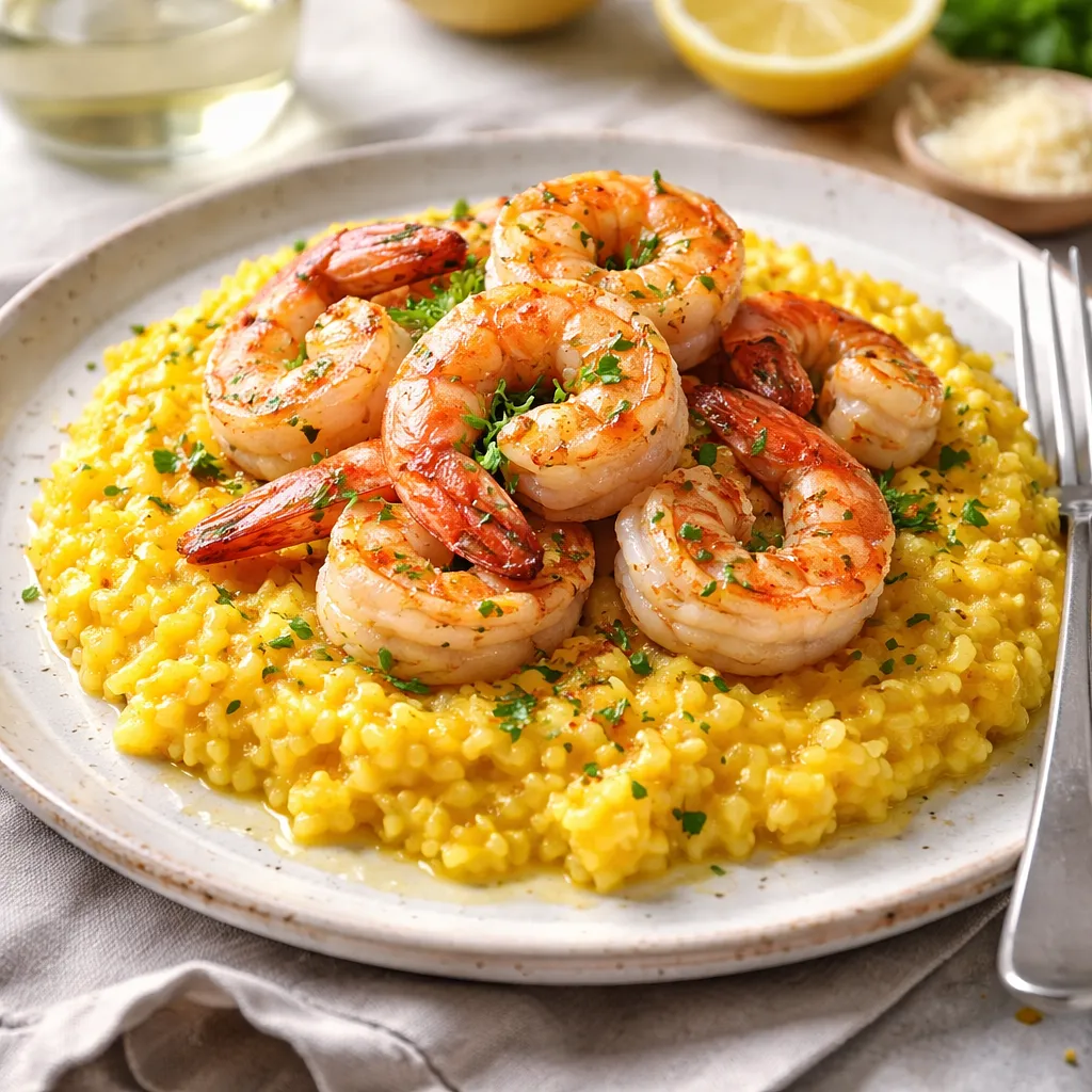 Risotto z krewetkami i szafranem - zdjęcie 1