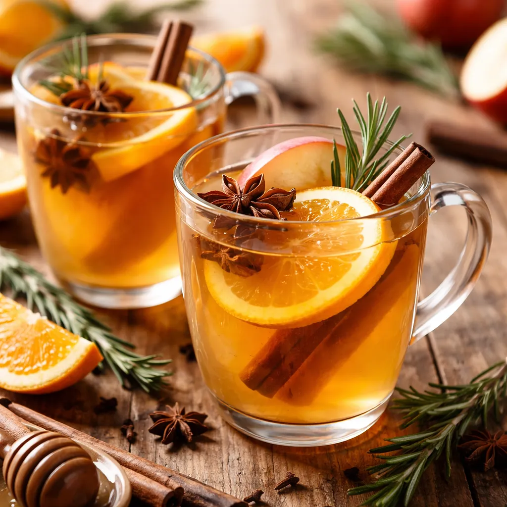 Spiced Apple Cider with Orange and Rosemary - photo 1