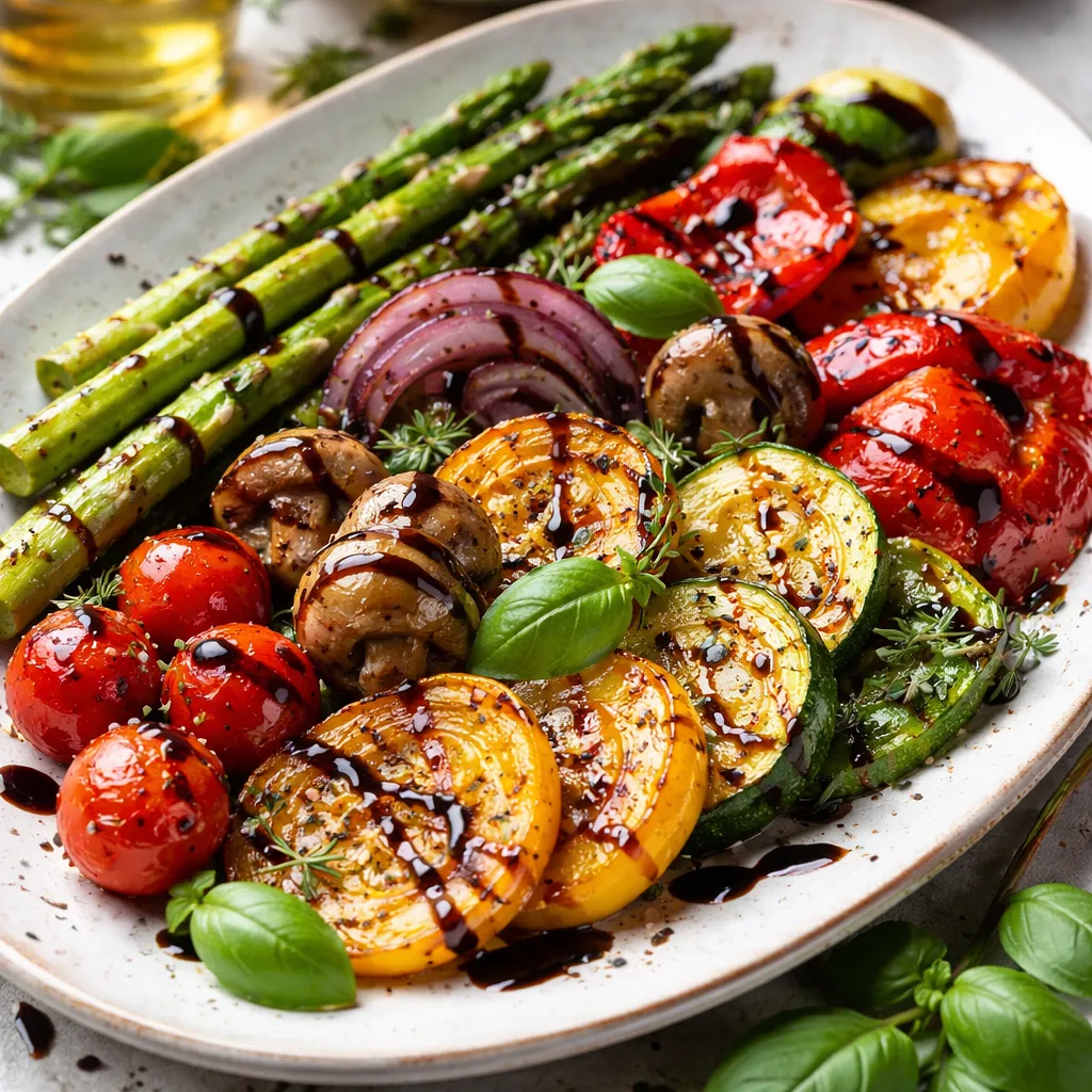 Grilled vegetables with balsamic vinegar - photo 1