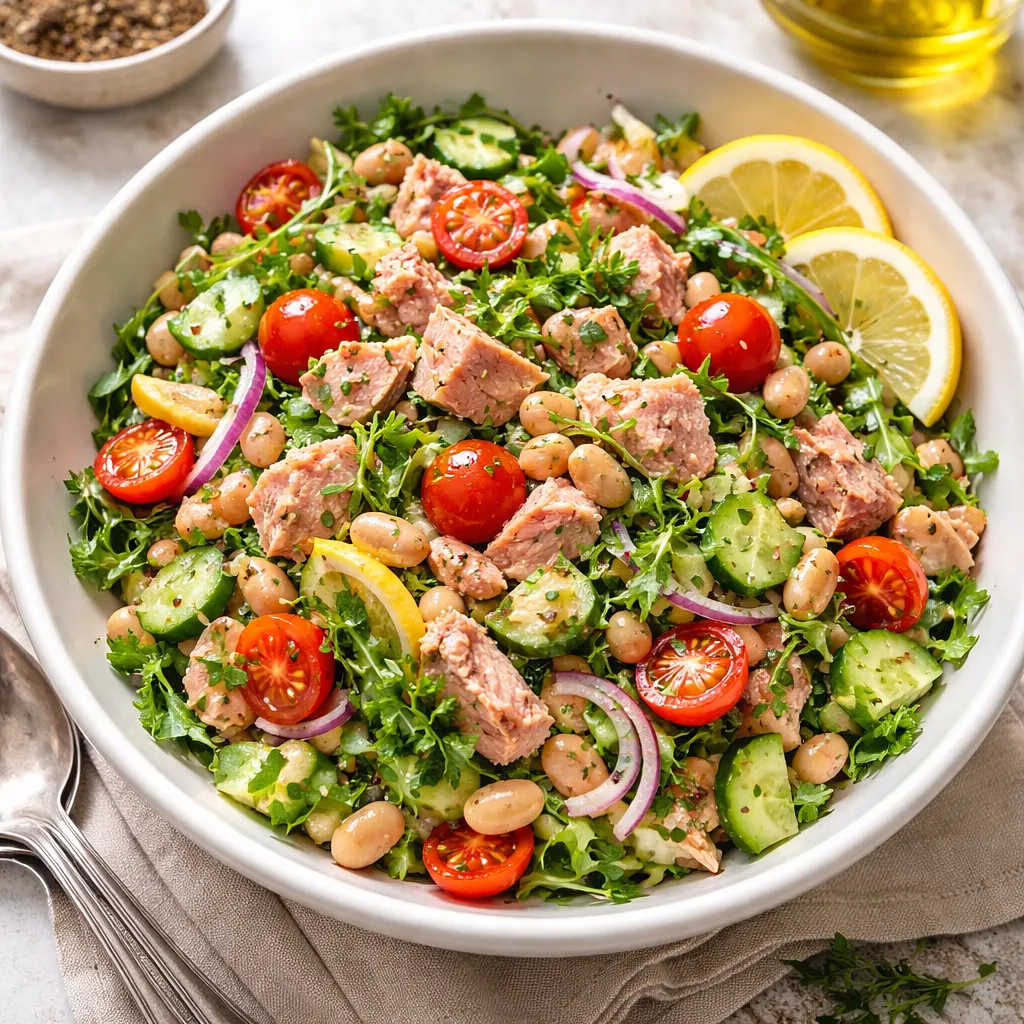 Sałatka z tuńczykiem i fasolą - zdjęcie 1