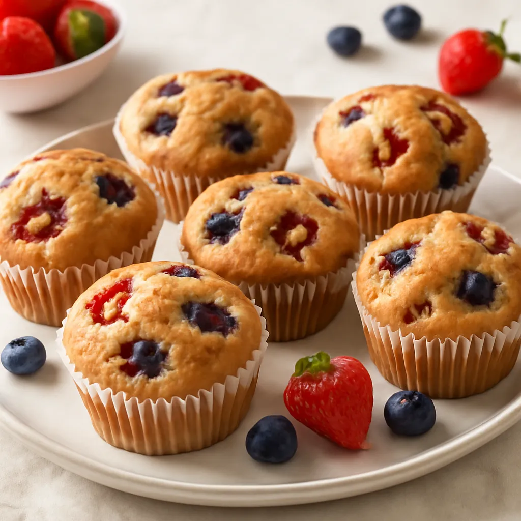 Przepis na: Muffiny z owocami - zdjęcie 1
