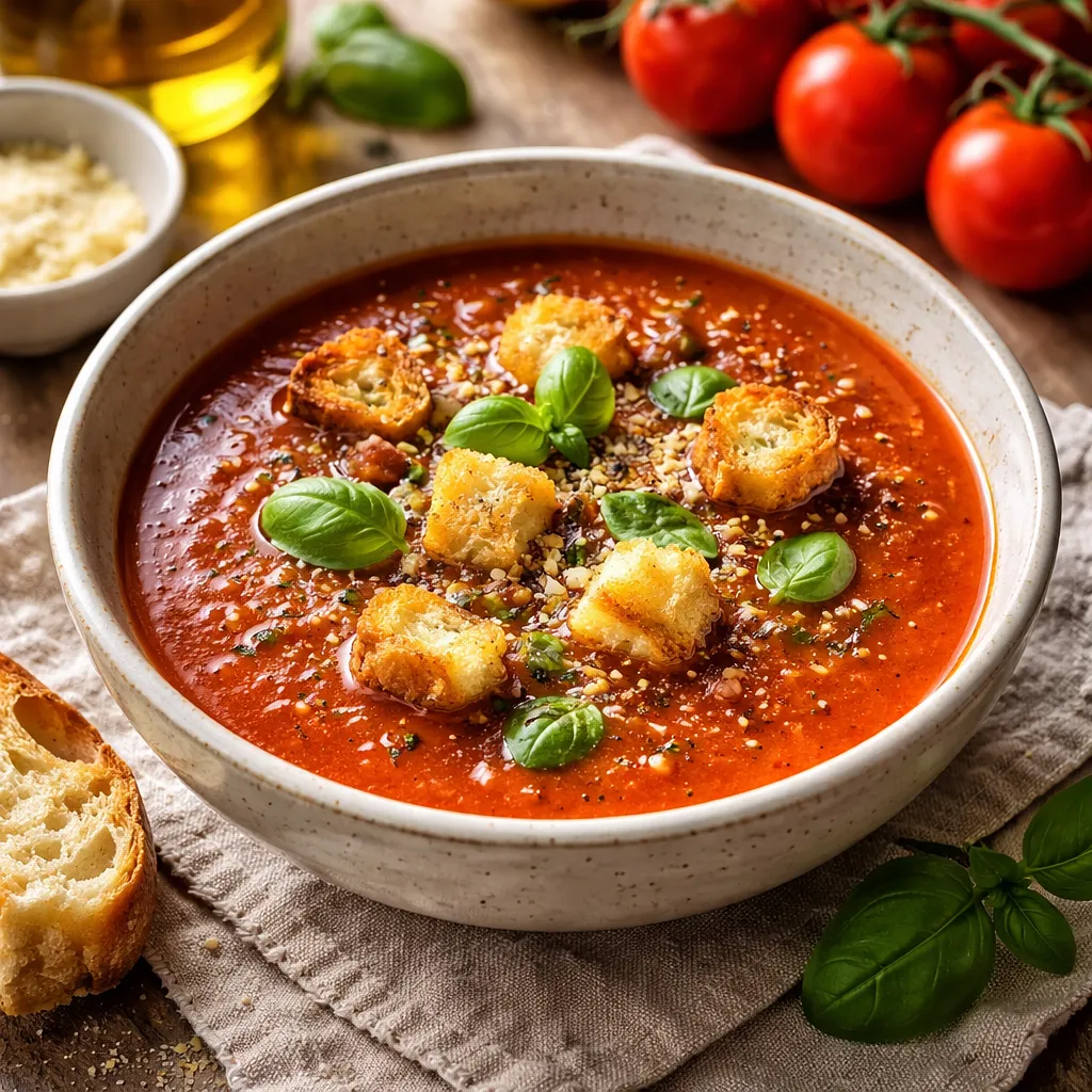 Tomato soup from yesterday's broth - photo 1
