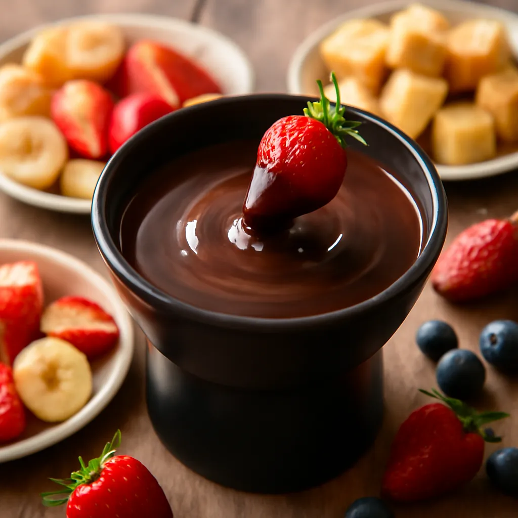 Przepis na: Czekoladowe fondue - zdjęcie 1