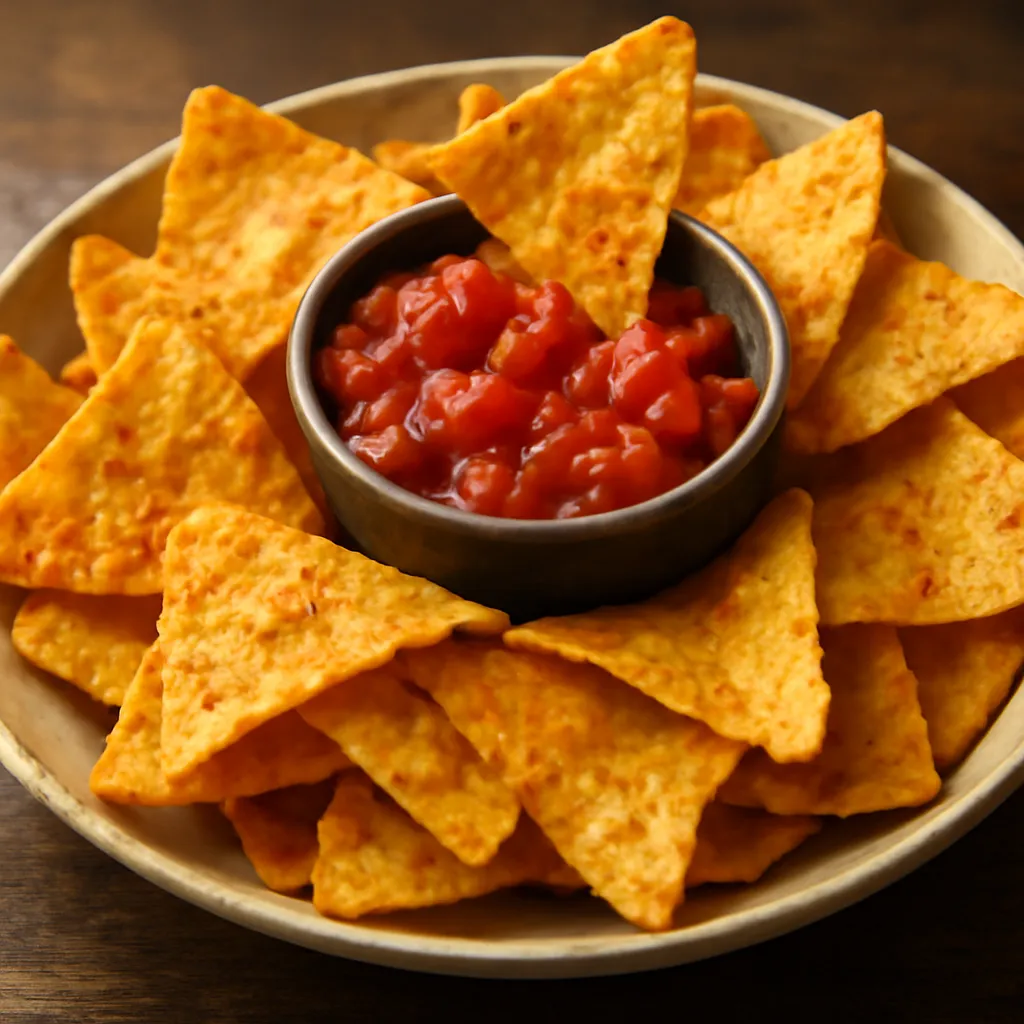 Spicy nachos with salsa - photo 1