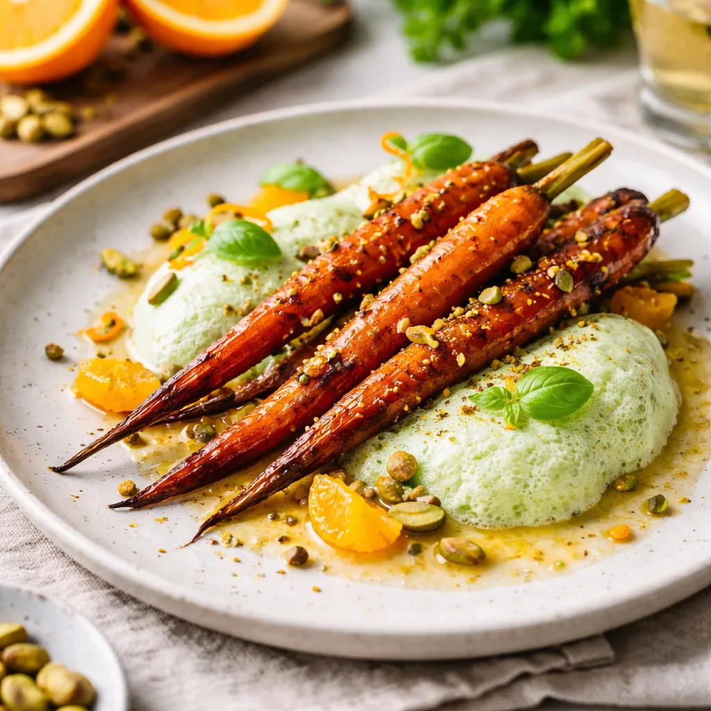 Seasonal cocktail "Orange-roasted carrot with basil foam" (variant 79e14ecd) - photo 1