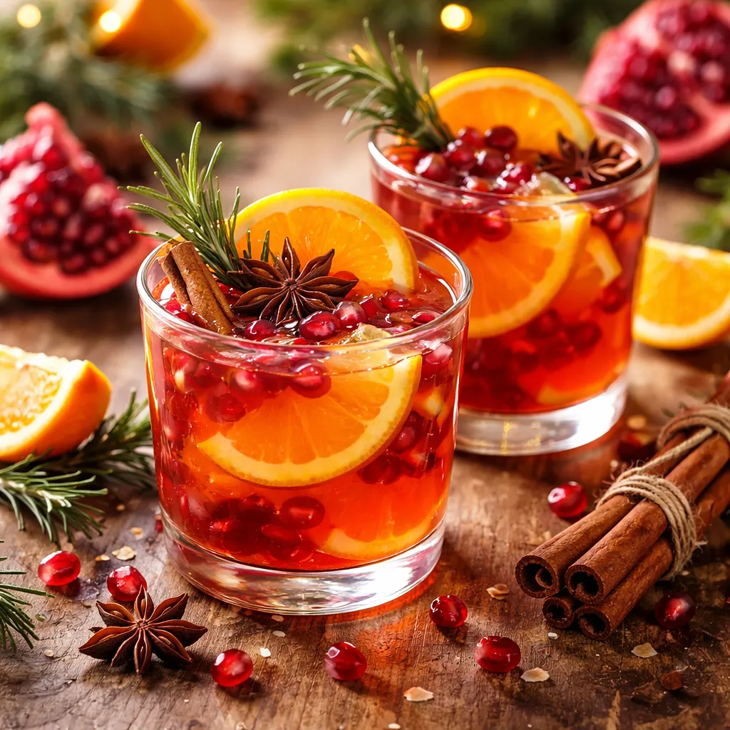 Recipe for: Quick Winter Orange-Pomegranate Drink - photo 1