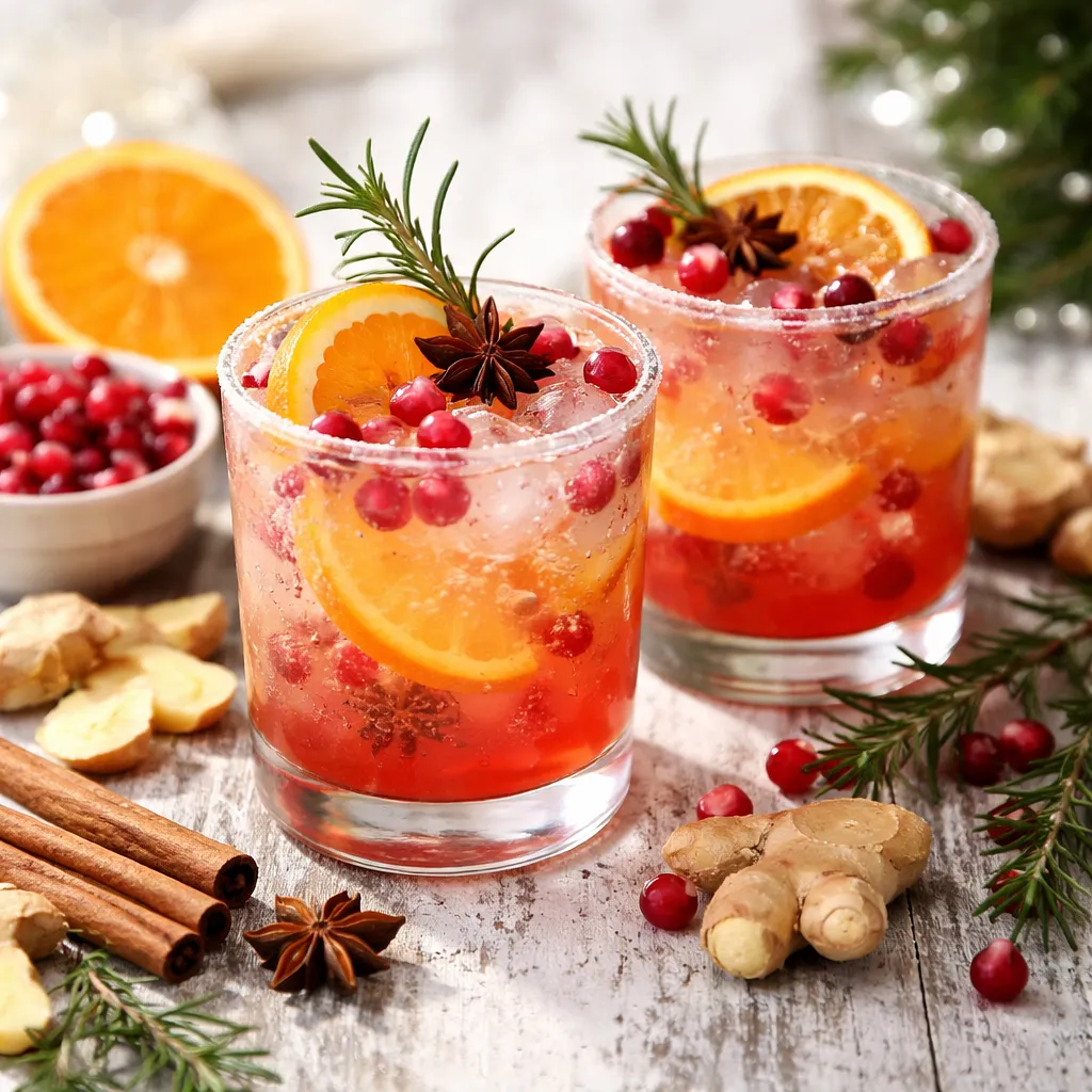 Recipe for: Winter Sparkling Orange-Pomegranate Drink with Ginger (variant 3a0fa5cf) - photo 1