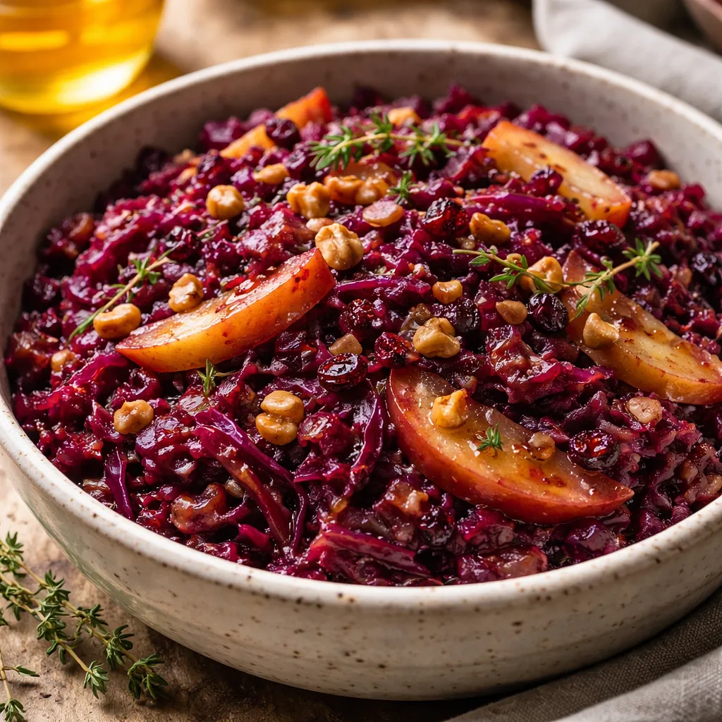 Traditional Braised Red Cabbage with Apples, Honey, and Nuts - photo 1