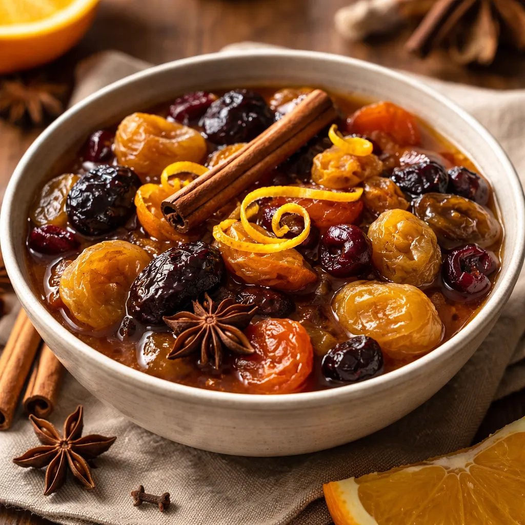 Traditional Dried Fruit Compote with a Hint of Orange and Spices - photo 1