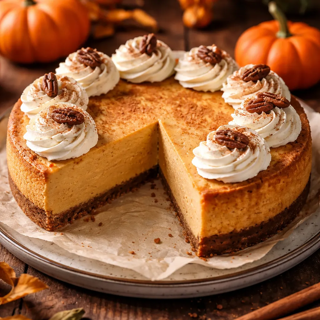 Traditional Baked Pumpkin Cheesecake (variant 1544512f) - photo 1