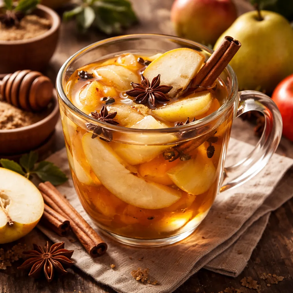 Traditional Hot Apple-Pear Compote with Spices - photo 1