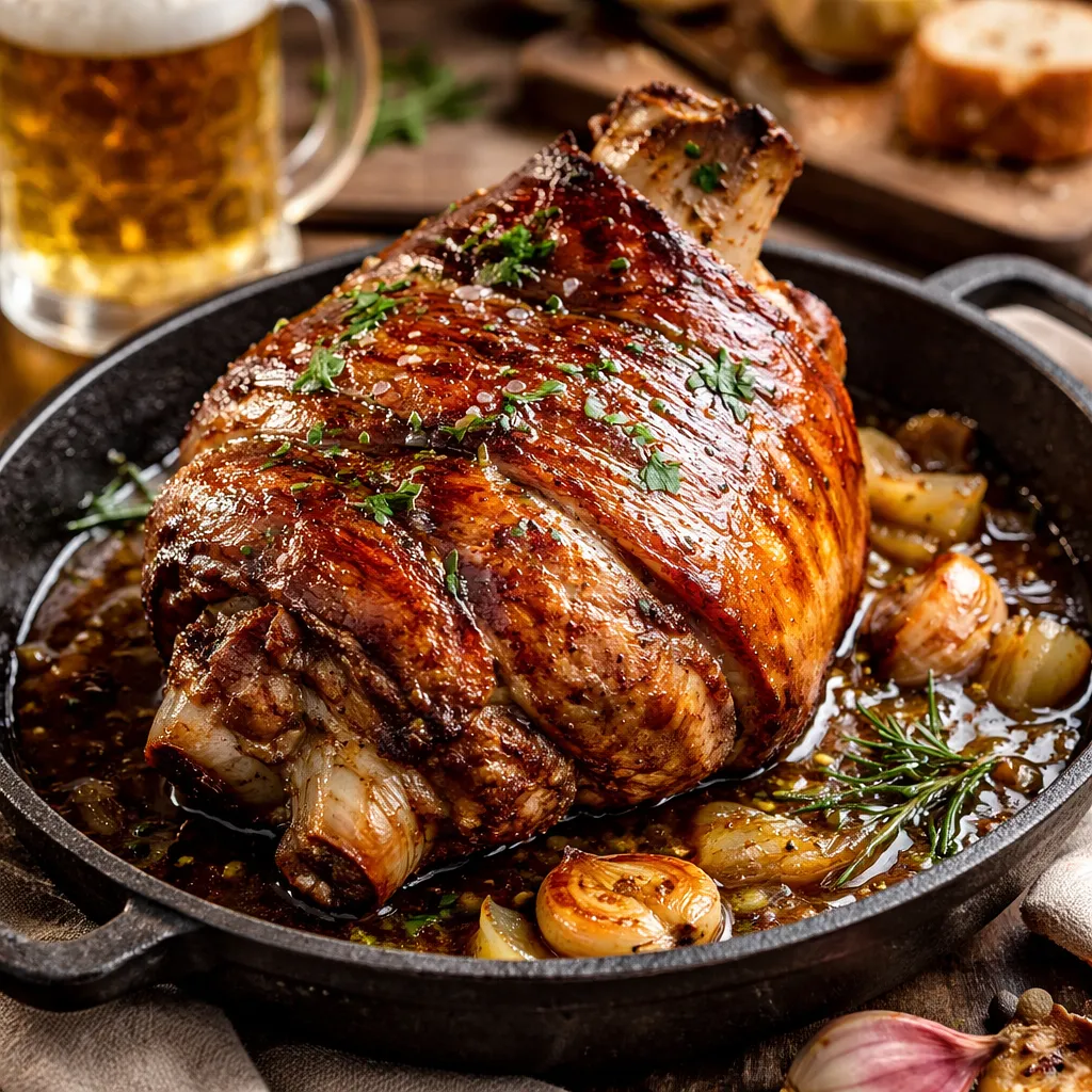 Pork knuckle marinated in beer - photo 1