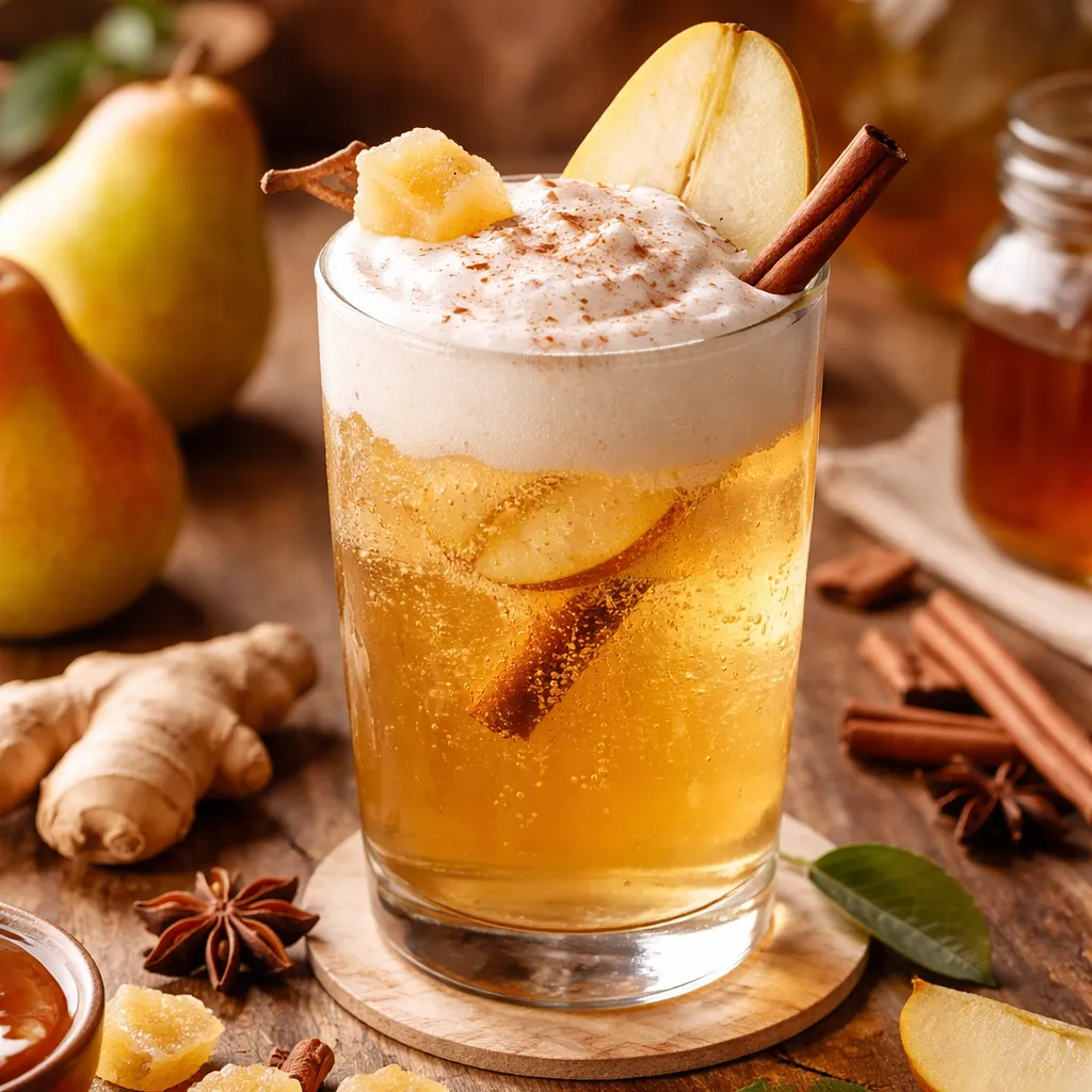 Recipe for: Autumn Pear-Ginger Cider with Vanilla Foam (variant f17dc245) - photo 1