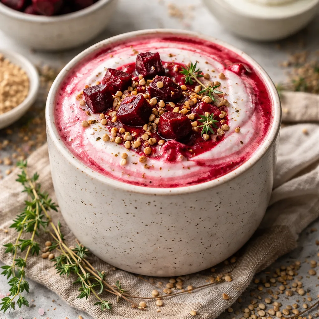 Winter Buttermilk Latte with Roasted Beet and Toasted Buckwheat - photo 1