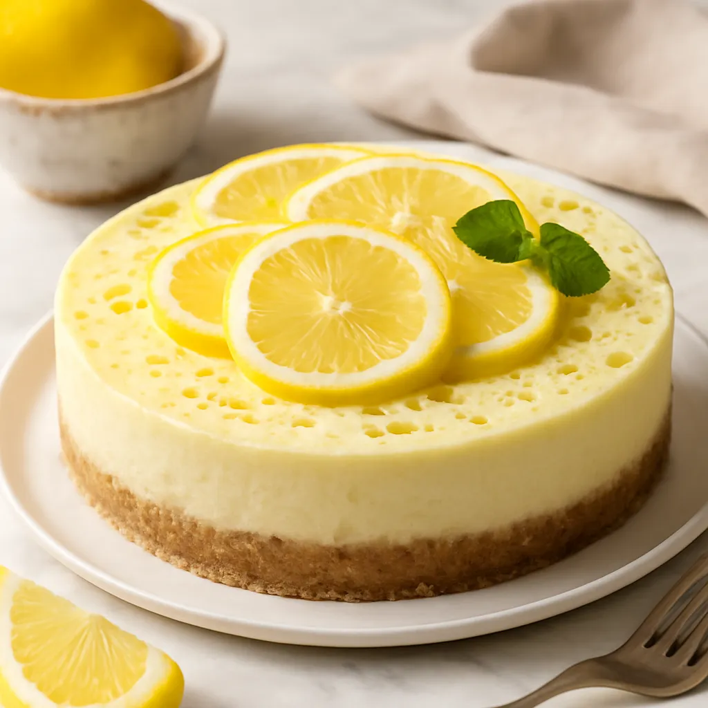No-Bake Lemon Cheesecake in the 'Sweet Blog' Style - photo 1