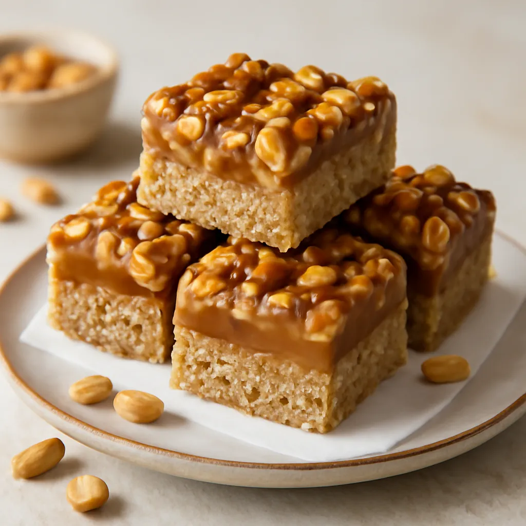 Recipe for: Nutty Caramel Squares No-Bake (Sweet Blog Version) - photo 1