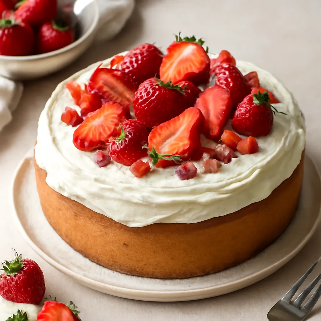 Recipe for: Delicate strawberry-mascarpone cake in the style of Sweet Blog - photo 1