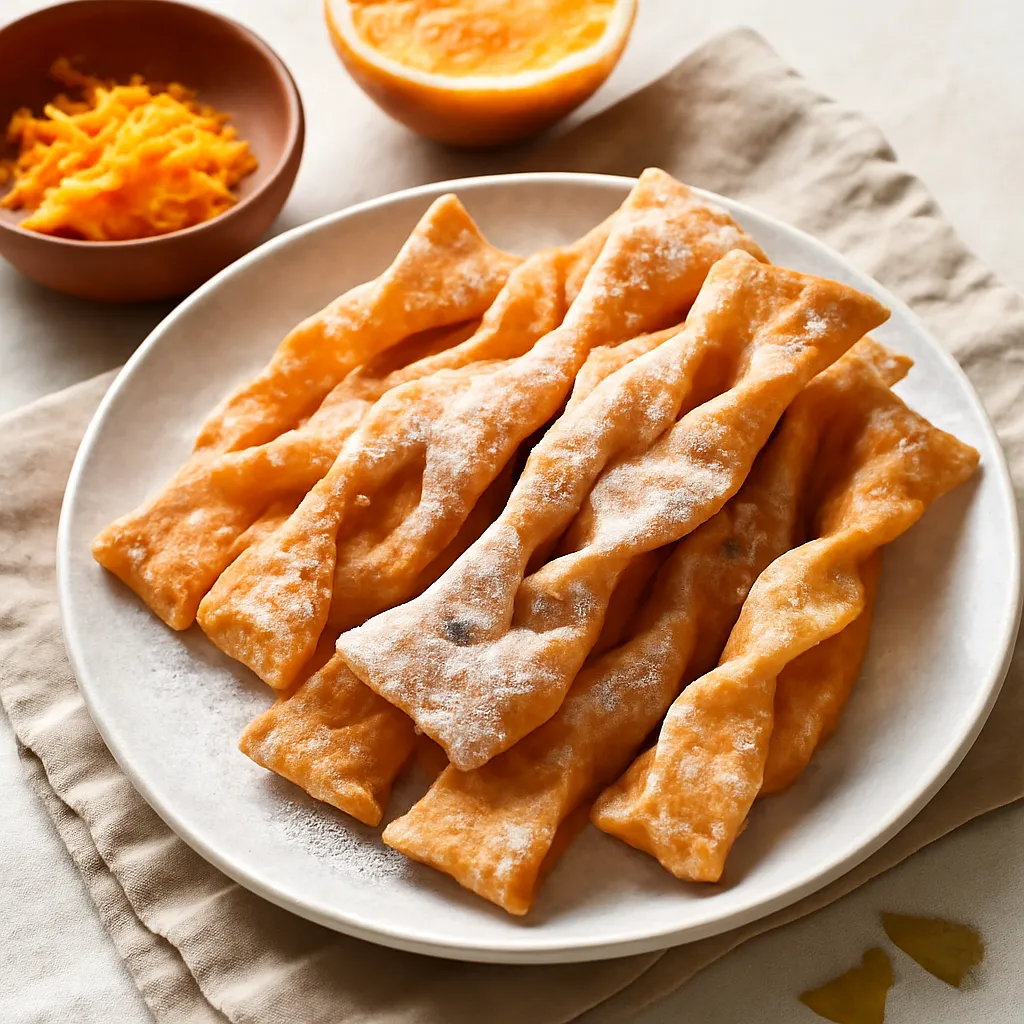 Recipe for: Orange-Cardamom Twists — Crispy Twisted Faworki in a New Version - photo 1