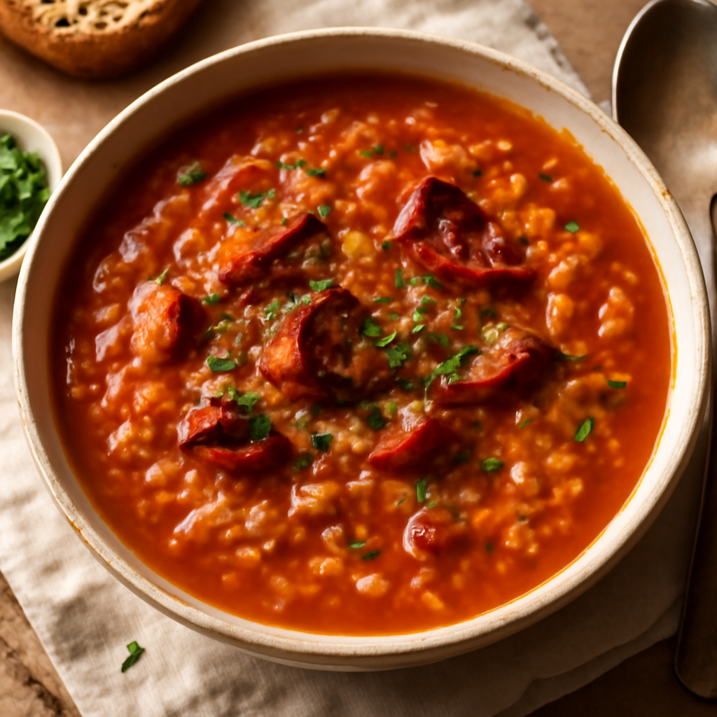 Recipe for: Tomato soup with rice (traditional, slightly roasted twist) - photo 1