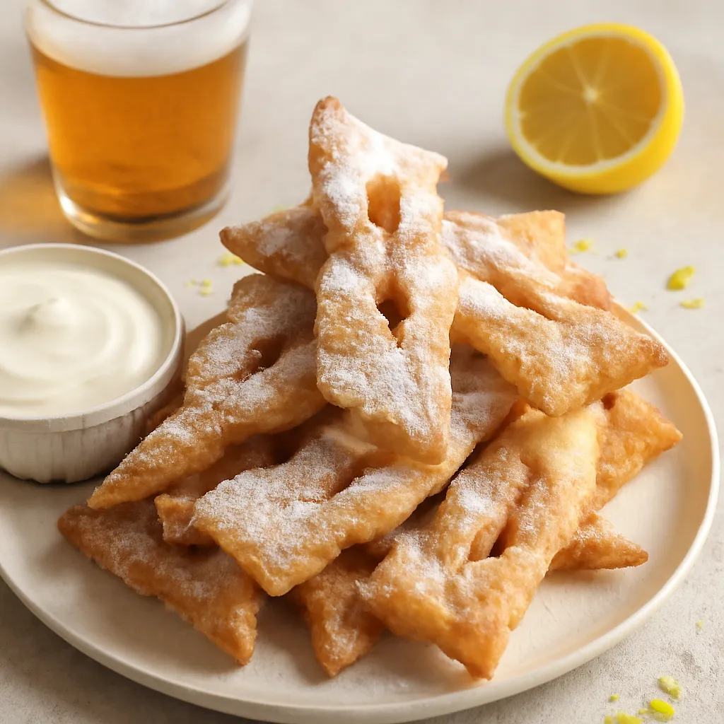 Beer-lemon angel wings with vanilla cream - photo 1