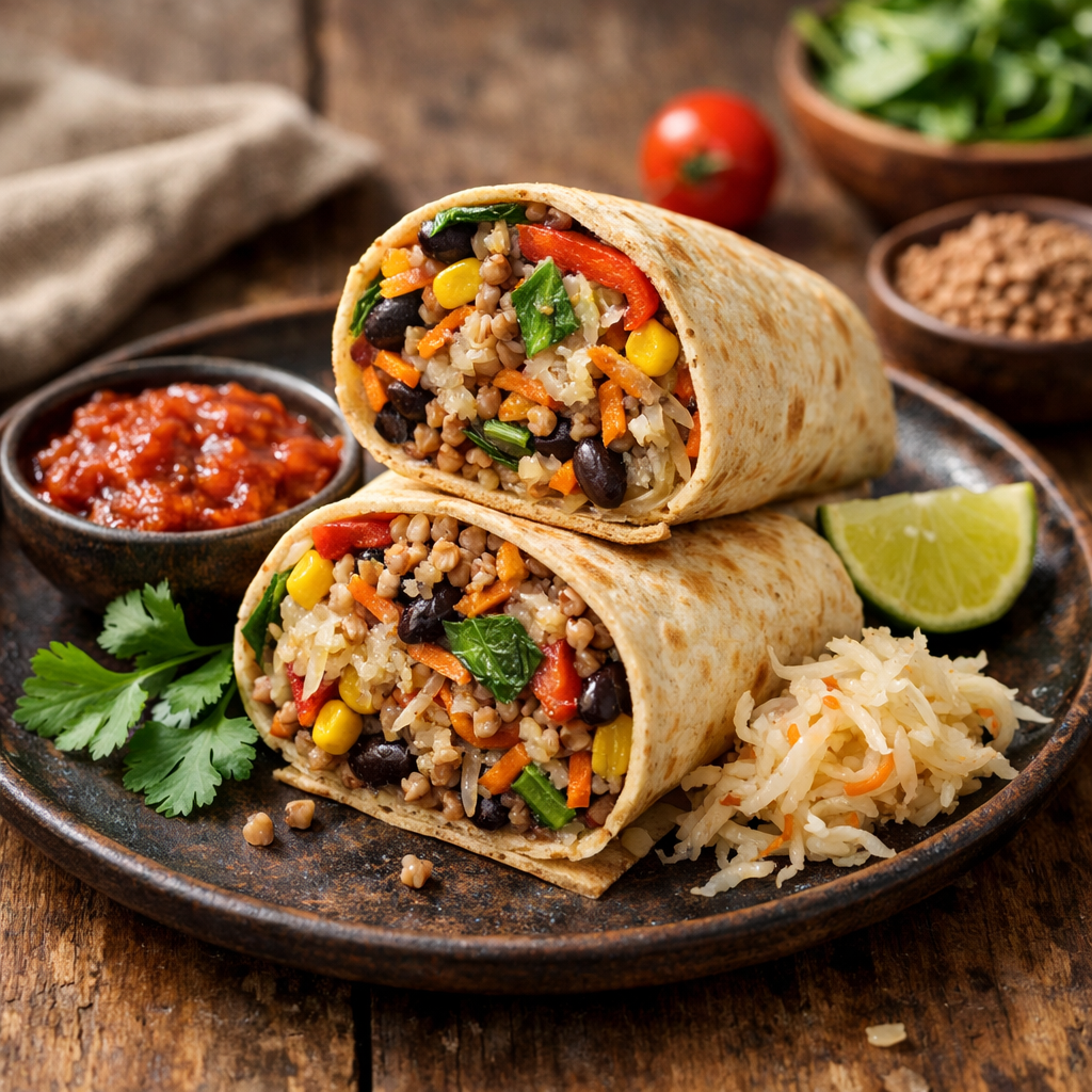 Vegetable Burek with Buckwheat and Sauerkraut (vegetarian) - photo 1