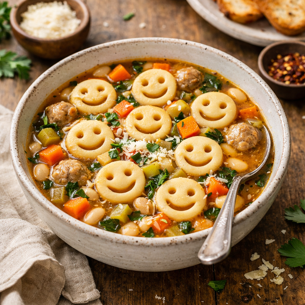 Zupka szczęścia z makaronem - zdjęcie 1