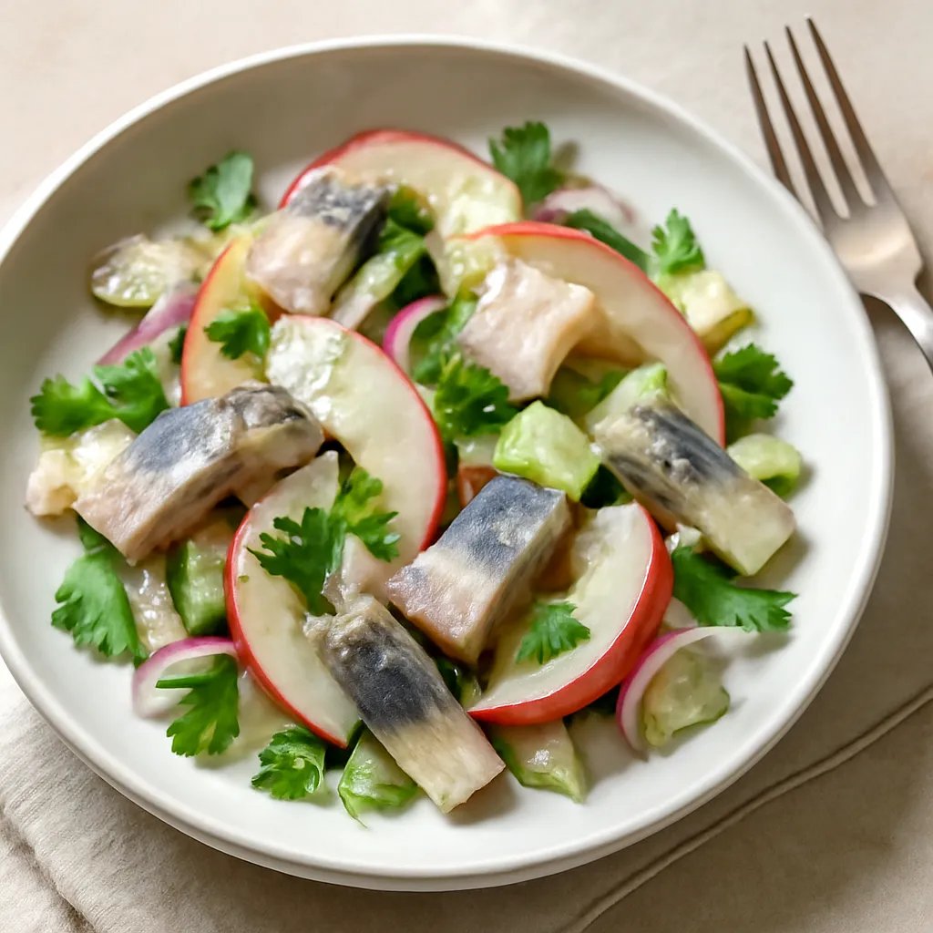 Herring salad with apple - photo 1