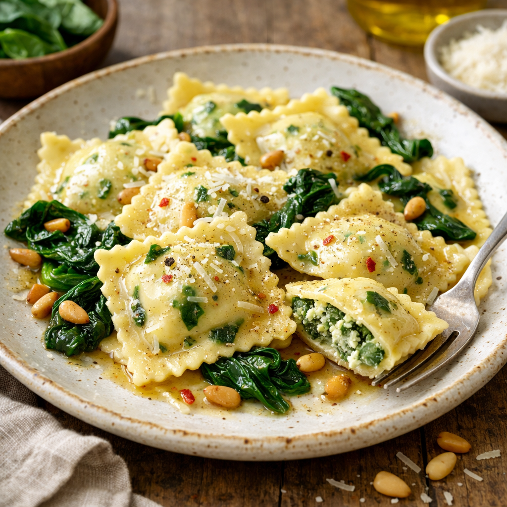 Recipe for: Ravioli with Spinach and Ricotta (fusion) - photo 1