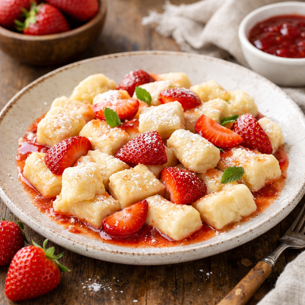 Lazy Dumplings with Strawberries - photo 1