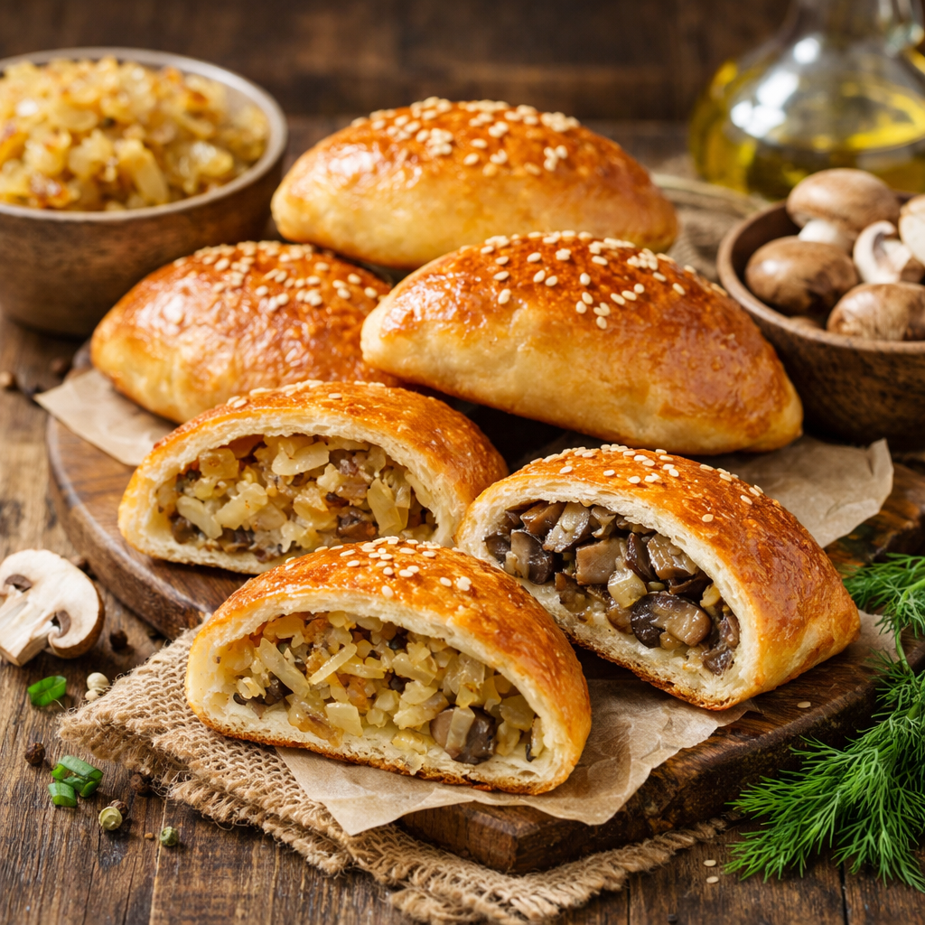 Cabbage and Mushroom Pastries (Traditional) - photo 1