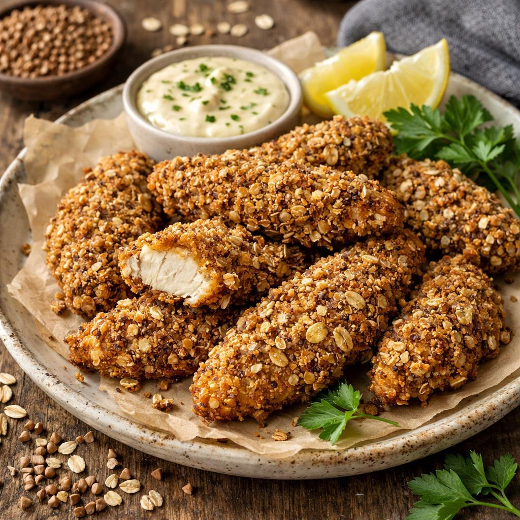 Zdrowa panierka z kaszy gryczanej i płatków owsianych - zdjęcie 1