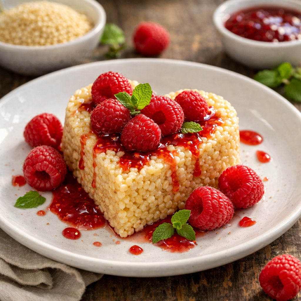 Millet Heart with Raspberries - photo 1
