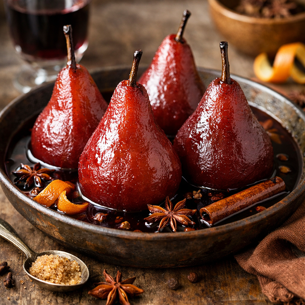 Pears in wine with spices (Polish-modern) - photo 1