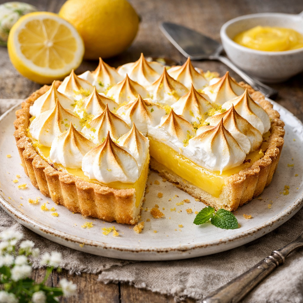 Przepis na: Tarta cytrynowa z bezą (kuchnia polska - nowoczesna) - zdjęcie 1