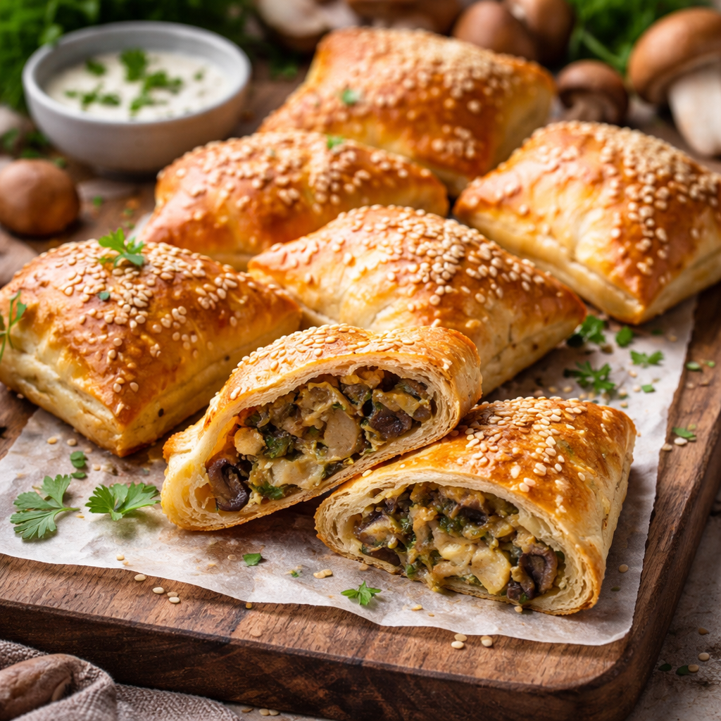 Paszteciki z kapustą kiszoną i borowikami - zdjęcie 1