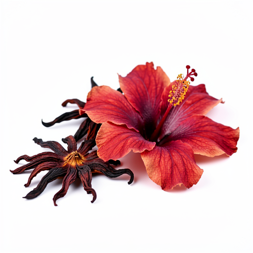 Kwiat hibiskusa suszony